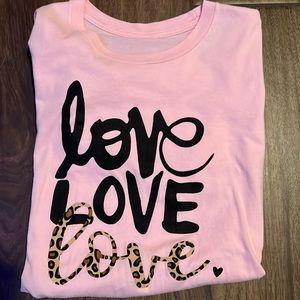 Pink graphic tee